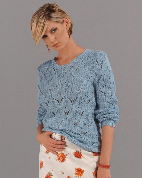 Leaf Pattern Pullover