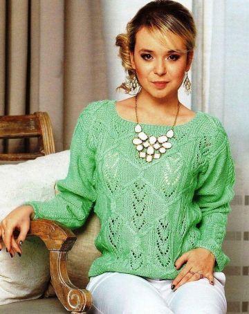 Pullover in Lace Pattern