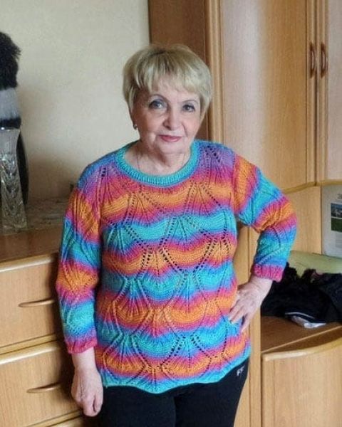 Pullover in Fancy Pattern