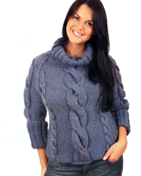 Pullover with Cables