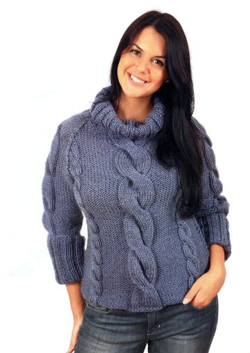 Pullover with Cables