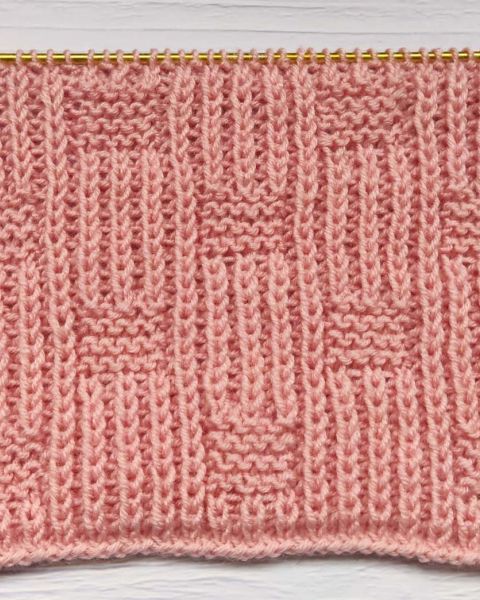 Half Brioche Stitch with Garter Stitch