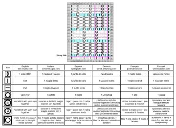 half brioche stitch chart 