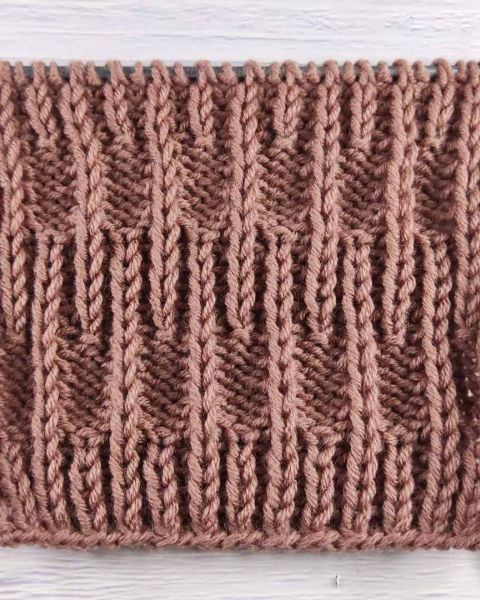 Half Brioche Stitch Knitting Pattern