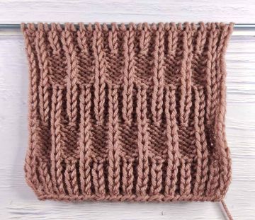 Half Brioche Stitch Knitting Pattern