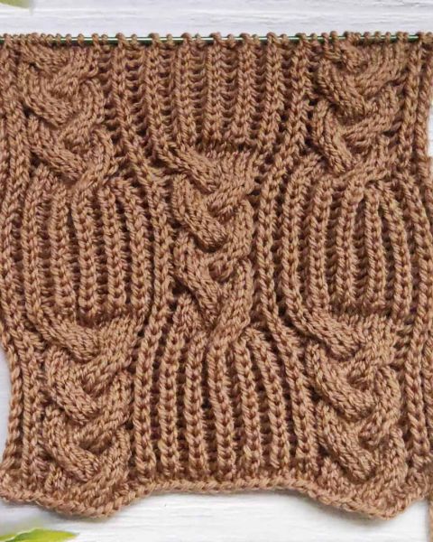 English Rib with Braids