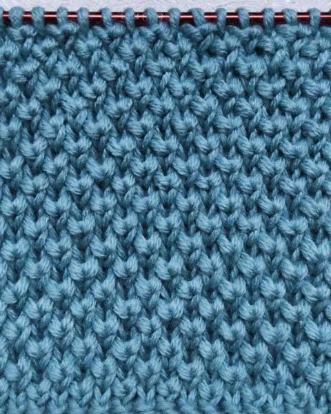 Pearl Brioche Stitch Knitting Pattern