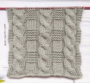 Cable and Garter Stitch Knitting Pattern