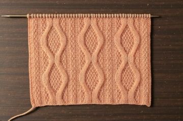 Diamond Cable Stitch Knitting Pattern