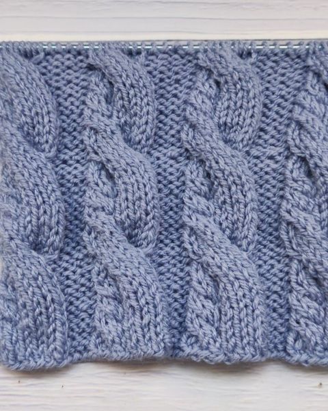 Arched Cable Stitch Knitting Pattern