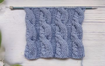 Arched Cable Stitch Knitting Pattern