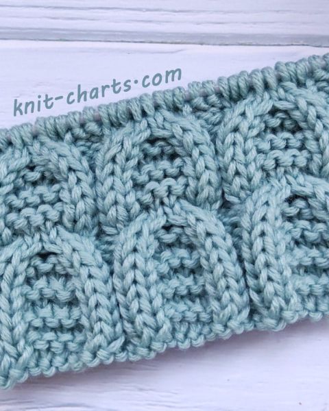 Horseshoe Cable Stitch Knitting Pattern
