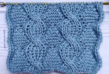 Half Brioche Stitch with Cable
