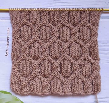 Diamond Cable Knitting Pattern
