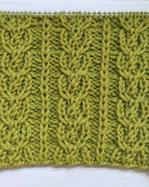 Cross Stitch Cable Knitting Pattern