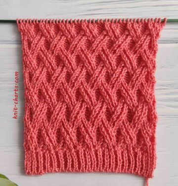 Double Wicker Knitting Stitch