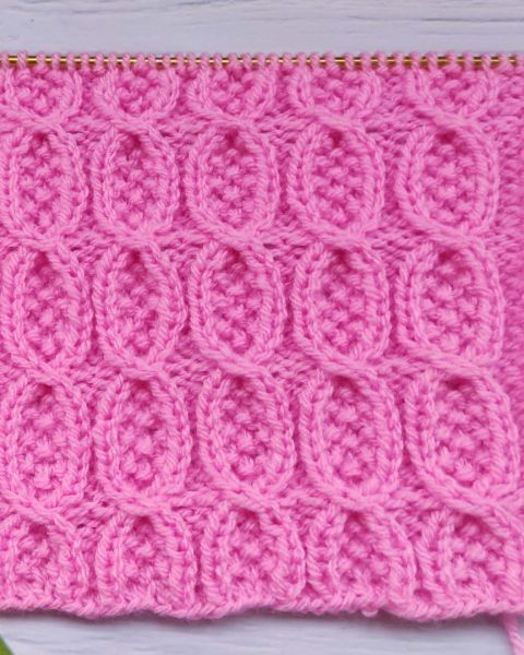 Moss Cable Stitch Knitting Pattern