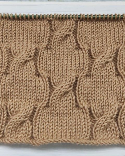 Simple Cross Check Stitch Knitting Pattern