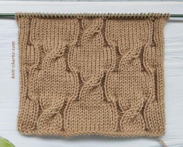 Simple Cross Check Stitch Knitting Pattern