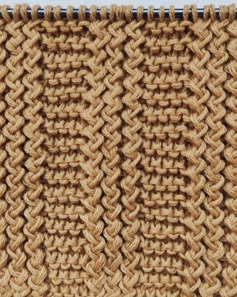 Cable Stripes Knit Stitch