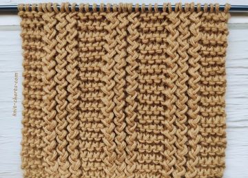 Cable Stripes Knit Stitch