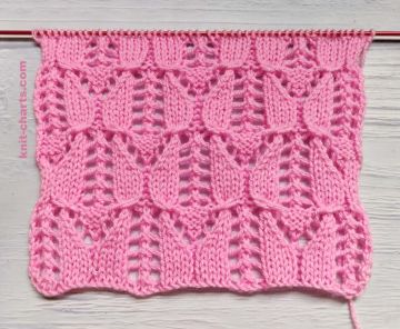 Lace Cable Stitch Knitting Pattern