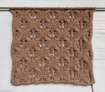 Lace Cable Stitch Knitting Pattern