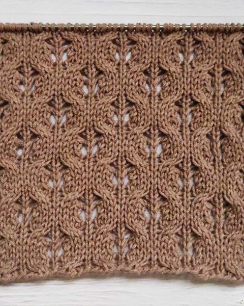 Lace Cable Stitch Knitting Pattern