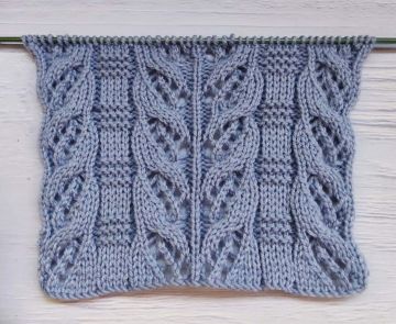 Lace Cable Stitch Knitting Pattern