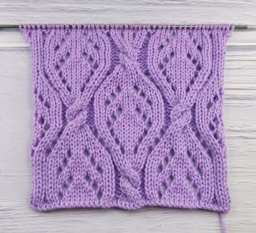 Lace Cable Stitch Knitting Pattern