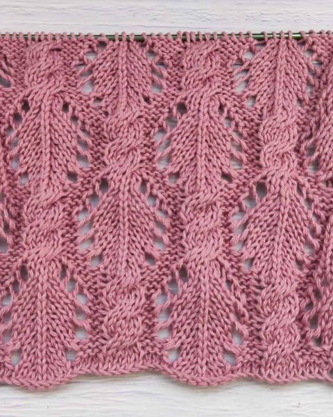 Lace Cable Stitch Knitting Pattern