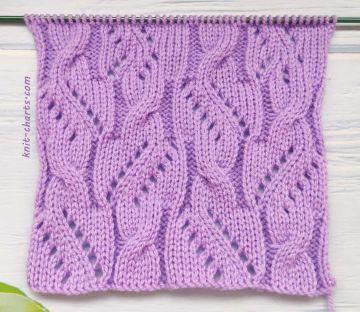 Lace Cable Stitch Knitting Pattern