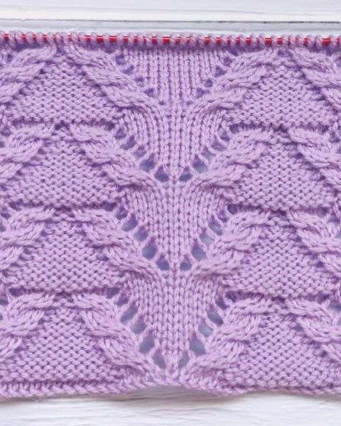 Lace Cable Stitch Knitting Pattern