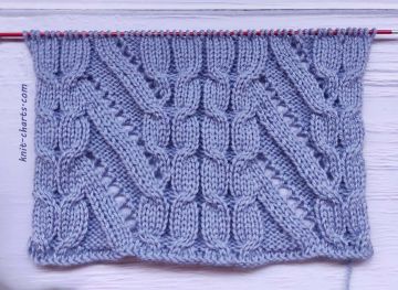 Lace Cable Stitch Knitting Pattern