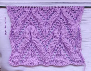 Lace Cable Stitch Knitting Pattern