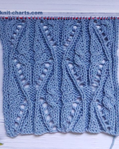 Lace Cable Stitch Knitting Pattern