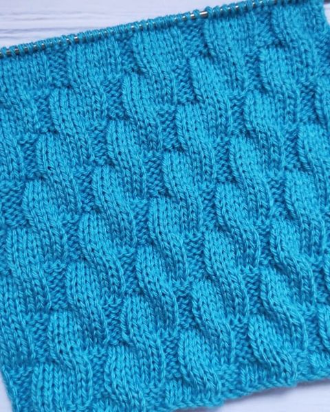 Mock Cable Knitting Stitch