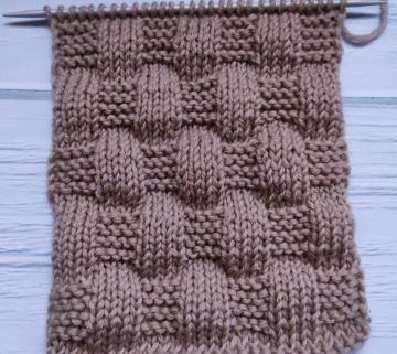 Checker Stitch Knitting Pattern