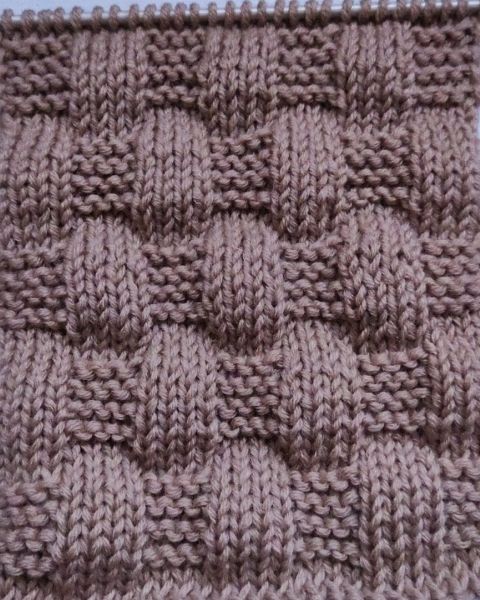 Checker Stitch Knitting Pattern
