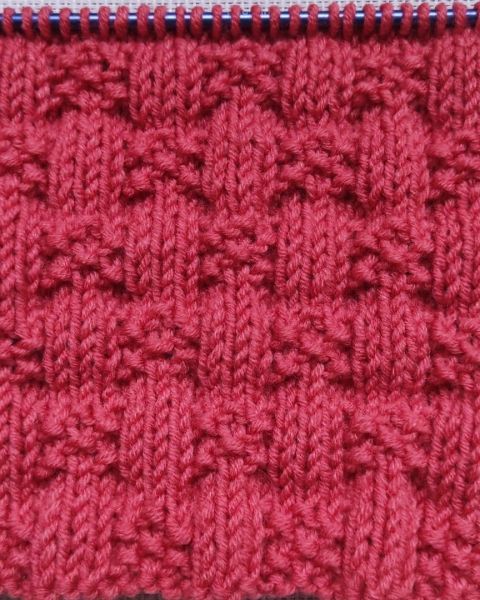 Checker Stitch Knitting Pattern