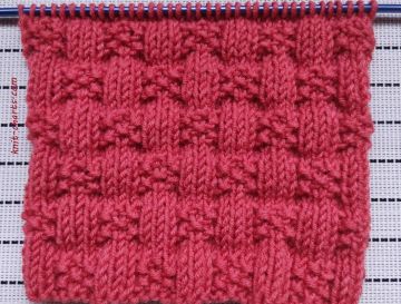 Checker Stitch Knitting Pattern