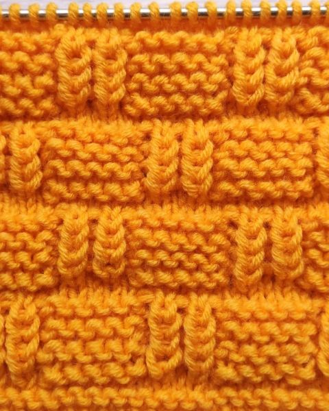 Checker Stitch Knitting Pattern