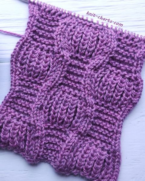 Brioche and Garter Stitch Knitting Pattern for Scarf
