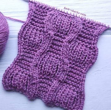 Brioche and Garter Stitch Knitting Pattern for Scarf