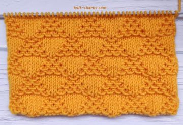 Checker Stitch Knitting Pattern