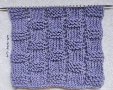 Checker Stitch Knitting Pattern