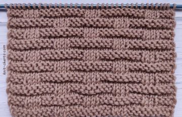 Simple Checker Stitch Knitting Pattern