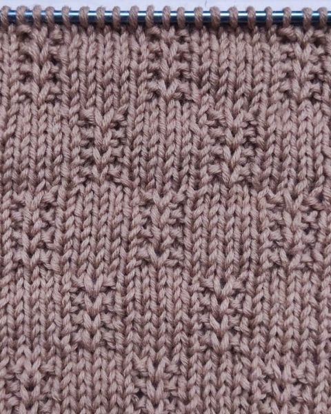 Checker Stitch Knitting Pattern