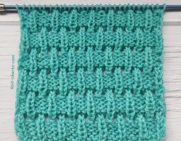Checker Stitch Knitting Pattern
