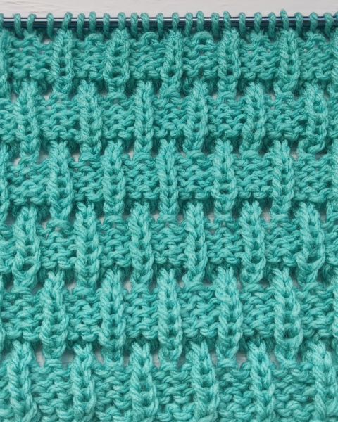 Checker Stitch Knitting Pattern